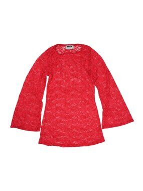 TALIA Floral Lace Dress in Red